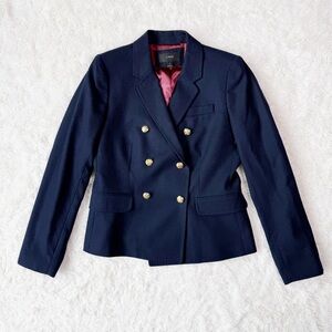 J. Crew Navy Blazer with Gold Buttons